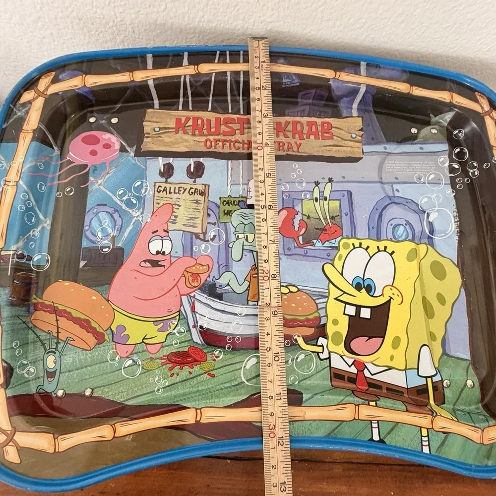 SpongeBob‎ SquarePants 2003 Metal Official TV Lap Tray Foldable Legs Kidz Trays